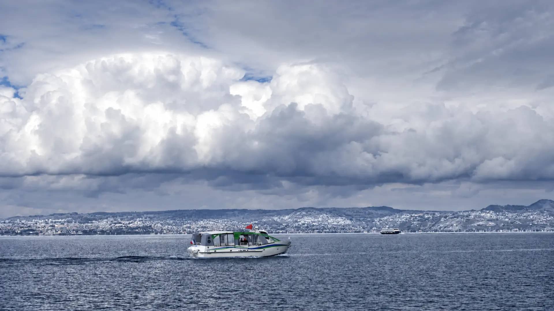 Paysage hivernal à Évian-les-Bains, Bassin Lémanique — conciergerie Airbnb VM Conciergerie