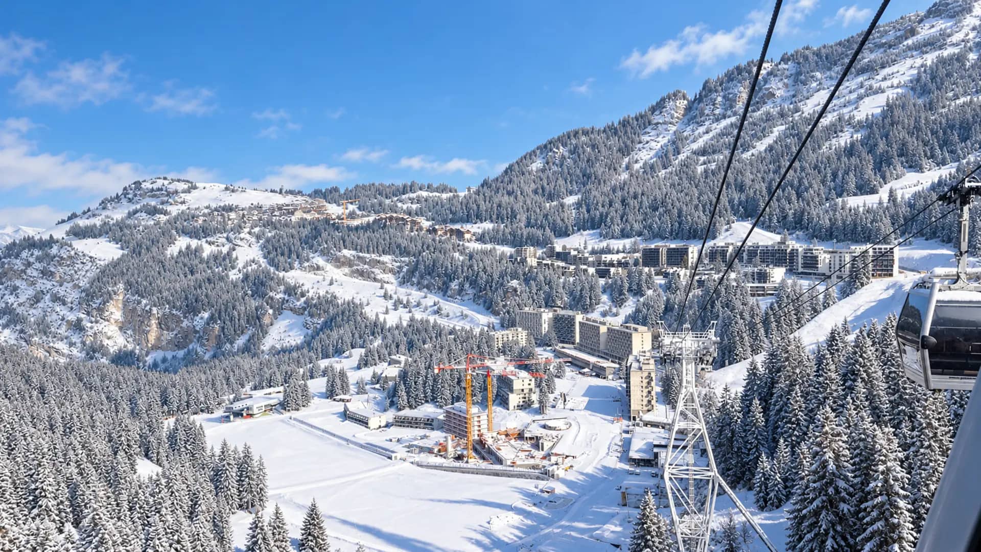 Paysage hivernal à Flaine, Massif du Mont-Blanc — conciergerie Airbnb VM Conciergerie