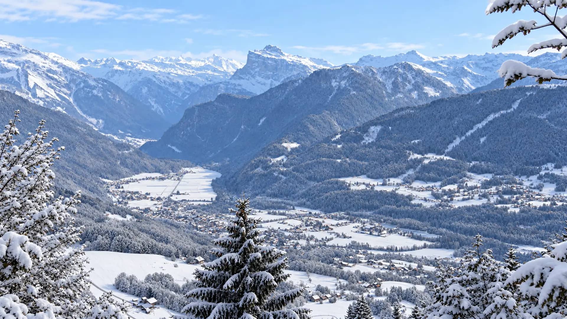 Paysage hivernal à Samoëns, Massif du Mont-Blanc — conciergerie Airbnb VM Conciergerie